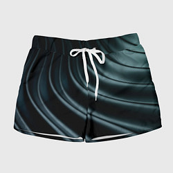 Шорты женские Темная волна, цвет: 3D-принт