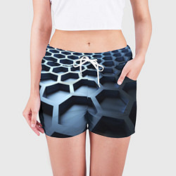 Шорты женские Броня нанотехнологичная, цвет: 3D-принт — фото 2