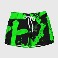 Женские шорты Razer кислотный стиль краски