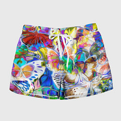Шорты женские Живописные бабочки, цвет: 3D-принт