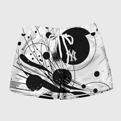 Женские шорты New York Yankees baseball team - abstraction