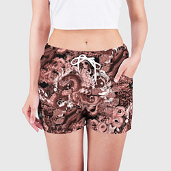 Шорты женские Драконы в японском стиле, цвет: 3D-принт — фото 2