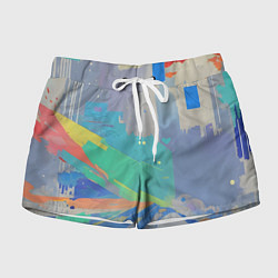 Женские шорты Краска абстракция