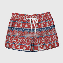 Женские шорты New year pattern