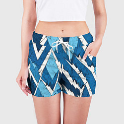 Шорты женские Геометрический камуфляж, цвет: 3D-принт — фото 2
