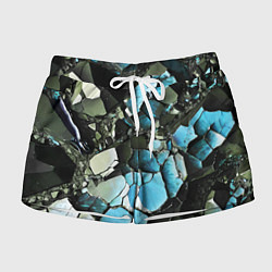Женские шорты Чёрно-синий камень