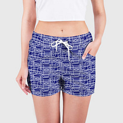 Шорты женские Паттерн с трубопроводом и узлами, цвет: 3D-принт — фото 2
