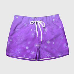 Женские шорты Резные снежинки глитч