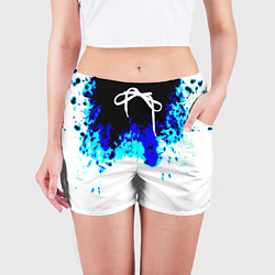 Шорты женские Синяя кровь андроида, цвет: 3D-принт — фото 2