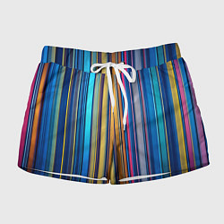 Женские шорты Яркие вертикальные линии