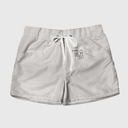 Женские шорты Вязью Таня - чёрная надпись