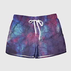 Шорты женские Космическая туманность: паутина, цвет: 3D-принт
