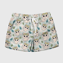 Женские шорты Кошачий камуфляж каваи