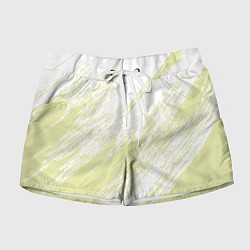 Женские шорты The color is white and yellow