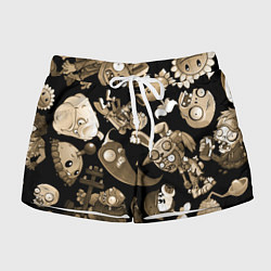 Женские шорты Растения против зомби в бежевом цвете