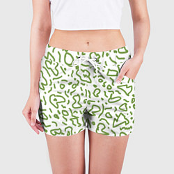 Шорты женские Закорючки, цвет: 3D-принт — фото 2