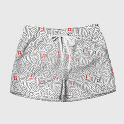 Женские шорты Серые будни и красные выходные иероглифами