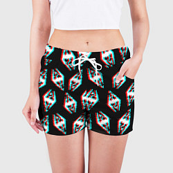 Шорты женские Skyrim glitch logo patten, цвет: 3D-принт — фото 2