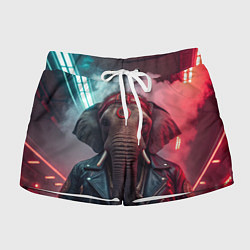 Женские шорты Cyberpunk elephant