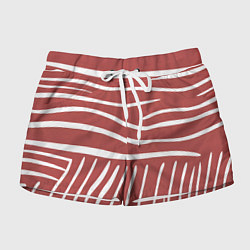 Женские шорты Полоски красной зебры