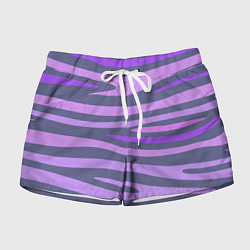 Шорты женские Лавандовые волны, цвет: 3D-принт