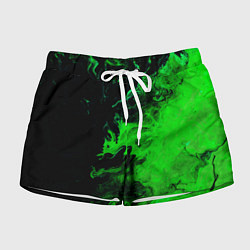 Женские шорты Color green black