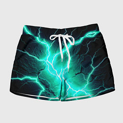 Женские шорты Color light blue black