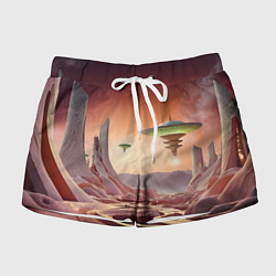 Женские шорты Фантастический инопланетный город