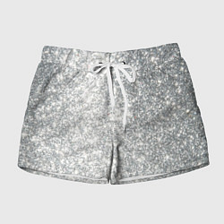 Шорты женские Серебро, цвет: 3D-принт