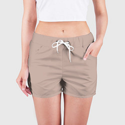 Шорты женские Светлый оттенок цвета года 2025 от Пантон, цвет: 3D-принт — фото 2