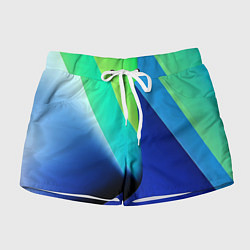 Женские шорты Color blue green