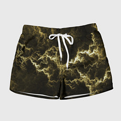 Шорты женские Lightning yellow, цвет: 3D-принт