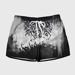 Женские шорты Гранж каллиграфия
