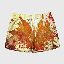 Шорты женские Абстракция - sunspot, цвет: 3D-принт