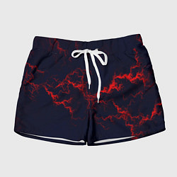 Женские шорты Lightning red glow