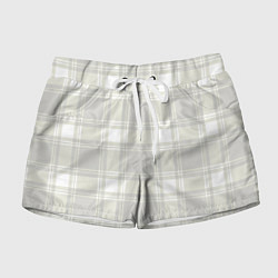 Шорты женские Checked white completely, цвет: 3D-принт