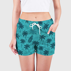 Шорты женские Гавайский стиль - Томми Версетти, цвет: 3D-принт — фото 2