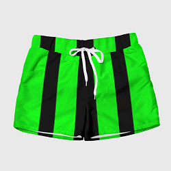 Шорты женские Color green black line, цвет: 3D-принт