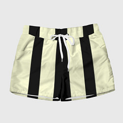 Женские шорты Color black beige line