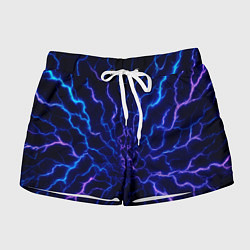 Шорты женские Разряд молнии текстура, цвет: 3D-принт