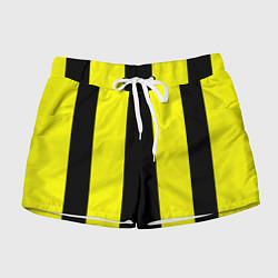 Женские шорты Color yellow black line