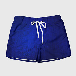 Женские шорты Синий с затемнением текстура