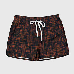 Женские шорты Чёрно-коричневый текстура