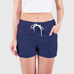 Шорты женские Color red squares, цвет: 3D-принт — фото 2