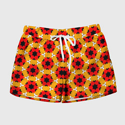 Шорты женские Текстура из абстрактных мячей, цвет: 3D-принт