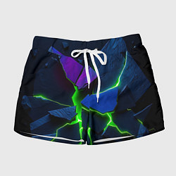 Шорты женские Neon tile, цвет: 3D-принт