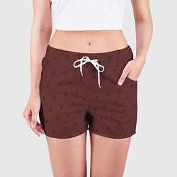 Шорты женские Конь на фоне цвета гранж, цвет: 3D-принт — фото 2