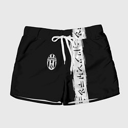 Шорты женские Ювентус символы гейм, цвет: 3D-принт