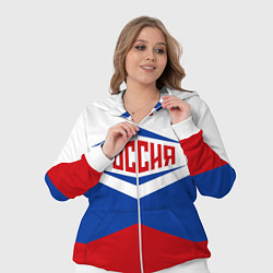 Женский 3D-костюм Россия 2016, цвет: 3D-белый — фото 2