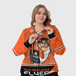 Женский 3D-костюм Philadelphia Flyers, цвет: 3D-черный — фото 2